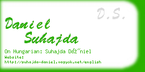 daniel suhajda business card